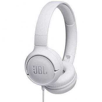 JBL CUFFIA TUNE 500 WHITE A PADIGLIONI Cuffie ad archetto supra-aurali con comando microfono 1 pulsante