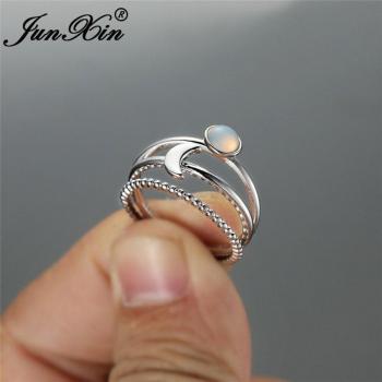 Anillo Lunar Bohemio Transparente