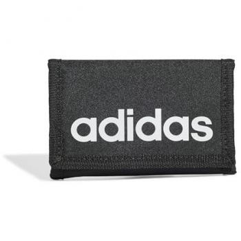 Adidas Linear Wallet Negro y Blanco – Monedero Minimalista