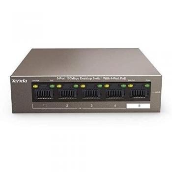 Switch Desktop 5 Porte 10/100 con 4 Porte PoE 35W TEF1105P-4-38W