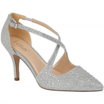 Zapatos Lotus Panache Mujer Plata/diamante Talla 6 UK