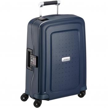 Samsonite S'Cure DLX Maleta Spinner 55/20, S (55cm-34L), Azul (Midnight Blue)