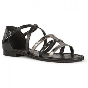 Sandalias de Mujer GEOX D25LXV 043N9 D SOZY C9244 NEGRO-DK PLATA