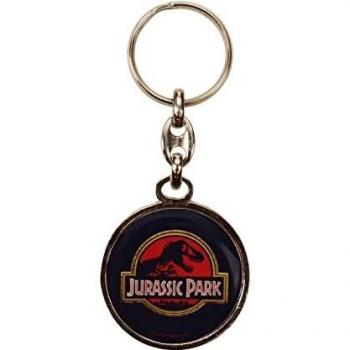 Llavero metálico logo película Jurassic Park 7 cm