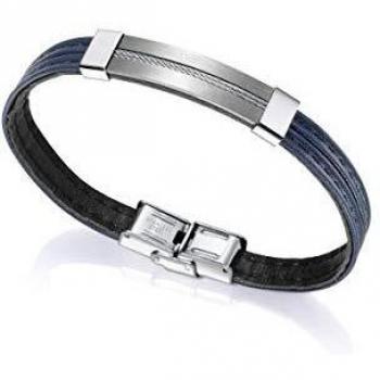 Pulsera Viceroy Magnum 75167P01013 hombre piel y acero
