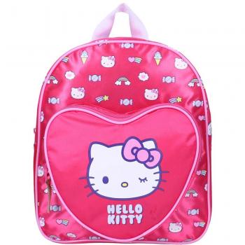 Mochila Hello Kitty Arcoíris Rosa