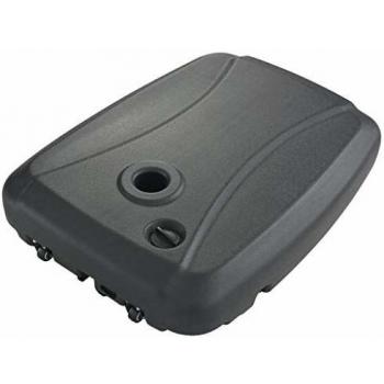 Base de sombrilla rellenable de agua o arena negra
