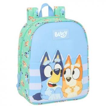 Mochila Ruedas Bluey Hermanas 22x27x10 cm