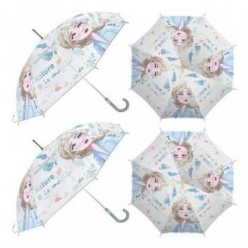 Paraguas Manual Transparente Frozen II Disney 46cm