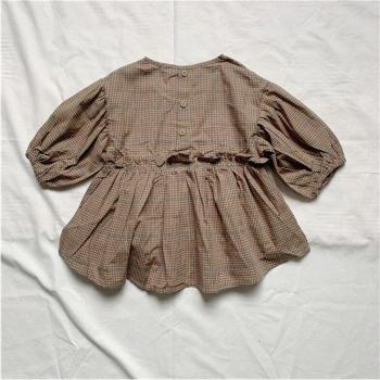 Blusa de manga larga estilo coreano para princesas