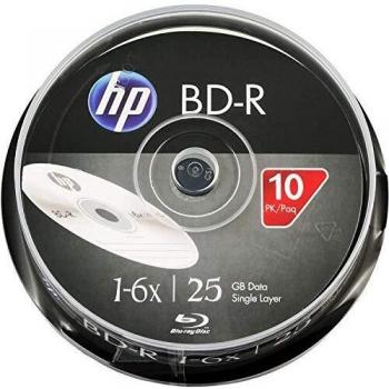 HP BD-R 6X 10 Pezzi Torta 25GB Disco Ottico