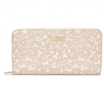 Billetera Mediana Tous Kaos Mini Beige