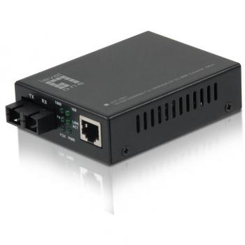 LevelOne GVT‑2001 Convertitore Multimediale 1000 Mbit/s 850 nm Nero