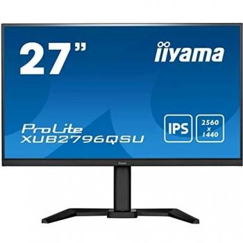 Iiyama ProLite XUB2796QSU-B5 Monitor PC 68,6 cm (27) 2560 x 1440 Pixel Wide Quad HD LED Nero