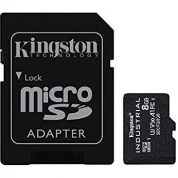 Kingston Industrial Scheda microSDHC 8 GB Class 10 UHS-I incl. Adattatore SD