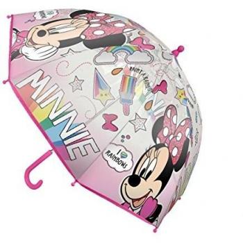 PARAGUAS MANUAL BURBUJA MINNIE MOUSE DISNEY 45CM