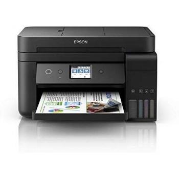 Epson EcoTank Et-4750 Stampante Inkjet 4-in-1, Stampa Fronte/Retro, Fax, Velocità di Stampa 15 ppm, Connettività Wi-Fi e App, Nero