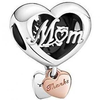 Charm Pandora 789372C00 corazón y gracias mamá