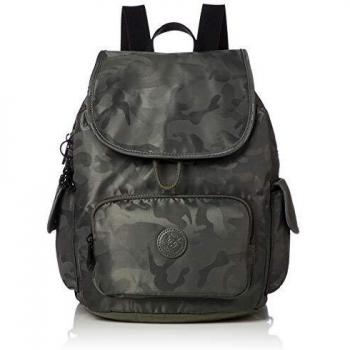 Kipling CITY PACK S, Mochila de tiempo libre y sportwear para mujer, color verde (SATIN CAMO)