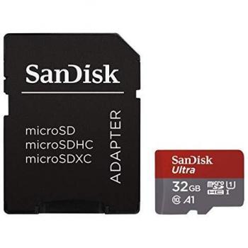SanDisk Ultra Micro SDXC UHS-I Card da 32 GB con Velocità fino a 120 MB/sec e classe A1 per App Performance, Classe 10, U1, con Adattatore SD per Fotocamere e Smartphone
