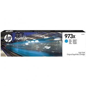 HP 973XF6T81AE, cartuccia originale da 7000pagine, ad alta capacità, compatibile con le stampanti HP Pagewide serie Pro 452, 477dwe PageWide Managed P57750dw, P55250dw, Ciano