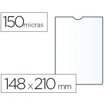 Funda portadocumento A5 150 micras PVC transparente
