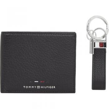 Tommy Hilfiger Set de regalo para hombre AM0AM12788 con llavero y tarjetero de piel negro
