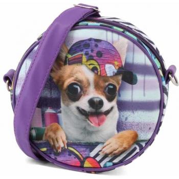 Krazymals Chihuahua Bolso Redondo, Lila