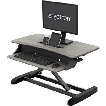 Ergotron 33-458-917 WorkFit-Z-Mini Scrivania Ergonomica Grigia