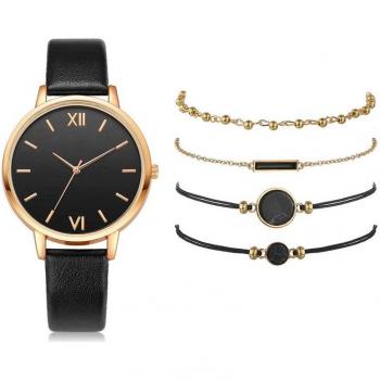 Set de 5 Relojes de Pulsera de Cuarzo de Lujo para Mujer