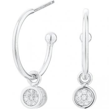 Pendientes Cube Aro Círculo ITEMPORALITY SEA-101-051-UU Mujer plata